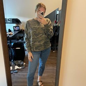 Express camo crewneck